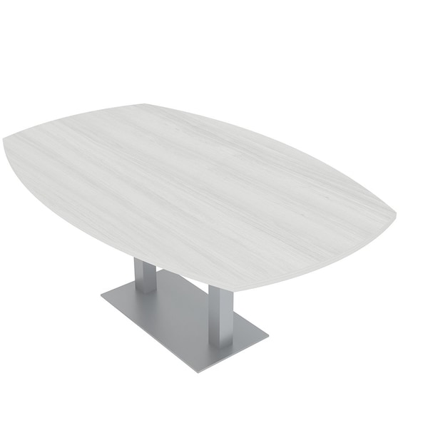 45 in W, 72 in L, 29 in H, Engineered Wood Top, White
